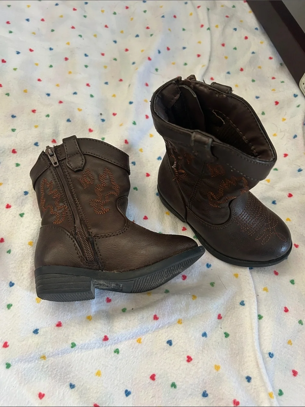 Cat & Jack Brown Toddler Cowboy Boots